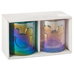 Hallmark Disney 100 Years Of Wonder Mickey Ears Glasses, Set Of 2 -Optimal Home Decoration Set of 2 Iridescent Mickey Ears Glasses 1DYG2087 02