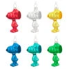 Hallmark The Peanuts® Gang Snoopy Glass Ornaments, Set Of 6 -Optimal Home Decoration Set of 6 Colored Glass Snoopy Keepsake Ornaments 2499QSB6329 01