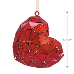 Signature Heart Metal Hallmark Ornament -Optimal Home Decoration Signature Heart Metal Christmas Ornament 1HDL2172 03