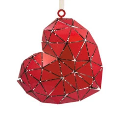 Signature Heart Metal Hallmark Ornament -Optimal Home Decoration Signature Heart Metal Christmas Ornament 1HDL2172 06