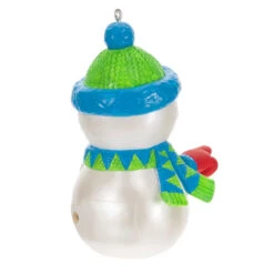 Hallmark Pull My Finger Snowman Ornament With Sound 13 Hallmark Pull My Finger Snowman Ornament With Sound -Optimal Home Decoration Snowman With BlueGreen HatScarf Keepsake Ornament 2199QGO2829 06