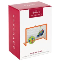 Hallmark Soccer Star 2023 Ornament -Optimal Home Decoration Soccer Goal Shoes and Ball Keepsake Ornament 1399QGO2689 04