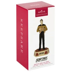 Hallmark Star Trek™: The Next Generation Data's Ode To Spot Ornament With Sound -Optimal Home Decoration Star Trek Data With Cat Keepsake Ornament 2299QXI7029 04