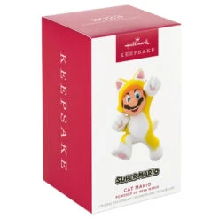 Hallmark Nintendo Super Mario™ Powered Up With Mario Cat Ornament -Optimal Home Decoration Super Mario Cat Keepsake Ornament 1899QXR8199 04