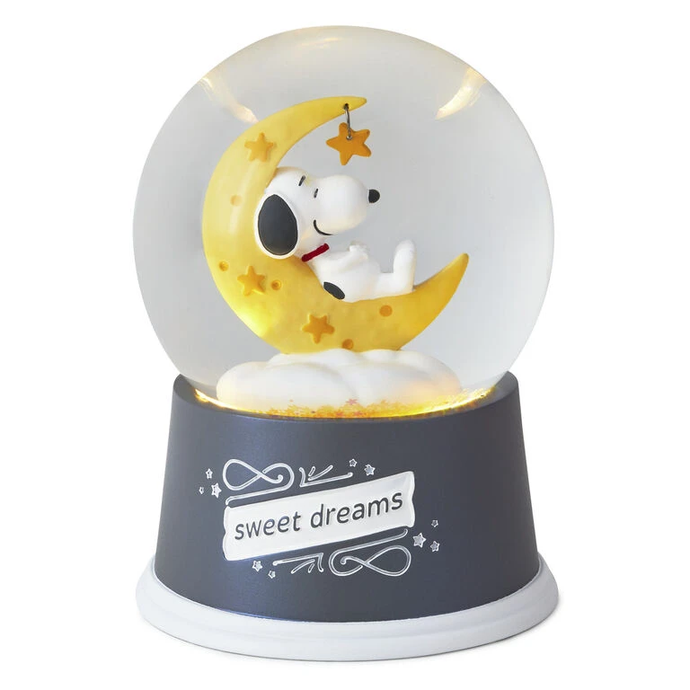 Hallmark Peanuts® Snoopy Sweet Dreams Snow Globe With Light 4 Hallmark Peanuts® Snoopy Sweet Dreams Snow Globe With Light - Image 2