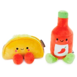 Hallmark Better Together Taco And Hot Sauce Magnetic Plush, 5" -Optimal Home Decoration Taco and Hot Sauce Magnetic Plush 1KID2088 03