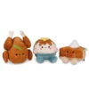 Hallmark Better Together Holiday Feast Magnetic Plush, Set Of 3 -Optimal Home Decoration Turkey Pumpkin Pie and Potatoes Stuffed Animals 1FAL1900 01