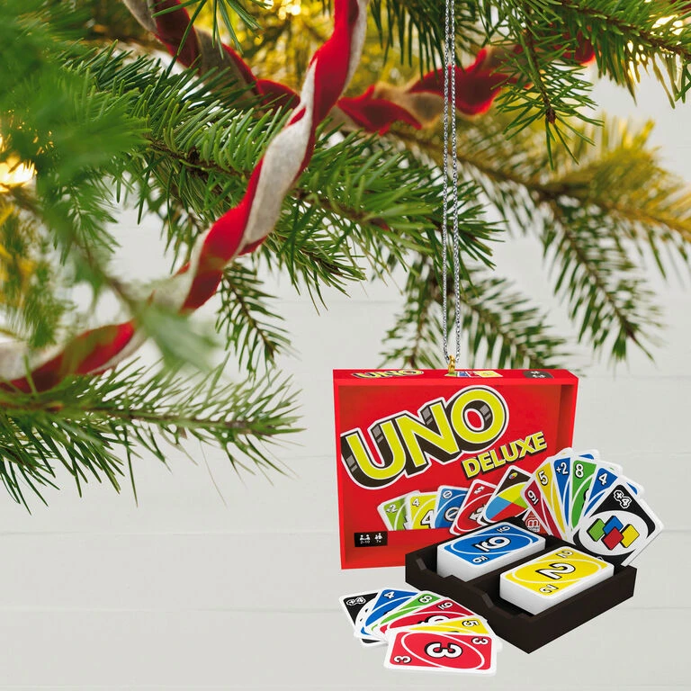 Hallmark Mattel UNO™ Family Game Night® Ornament 4 Hallmark Mattel UNO™ Family Game Night® Ornament - Image 2