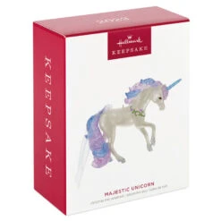 Hallmark Majestic Unicorn Ornament -Optimal Home Decoration White Blue and Purple Unicorn Keepsake Ornament 1799QGO2717 04