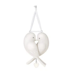 Hallmark Our Anniversary 2023 Porcelain Ornament -Optimal Home Decoration White Love Birds Anniversary Keepsake Ornament 1999QHX3069 06