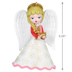 Hallmark Heirloom Angels Ornament -Optimal Home Decoration White Pink Angel Keepsake Ornament 1699QXR8197 03