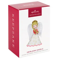 Hallmark Heirloom Angels Ornament -Optimal Home Decoration White Pink Angel Keepsake Ornament 1699QXR8197 04