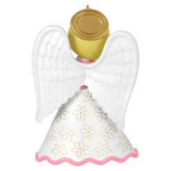 Hallmark Heirloom Angels Ornament -Optimal Home Decoration White Pink Angel Keepsake Ornament 1699QXR8197 06